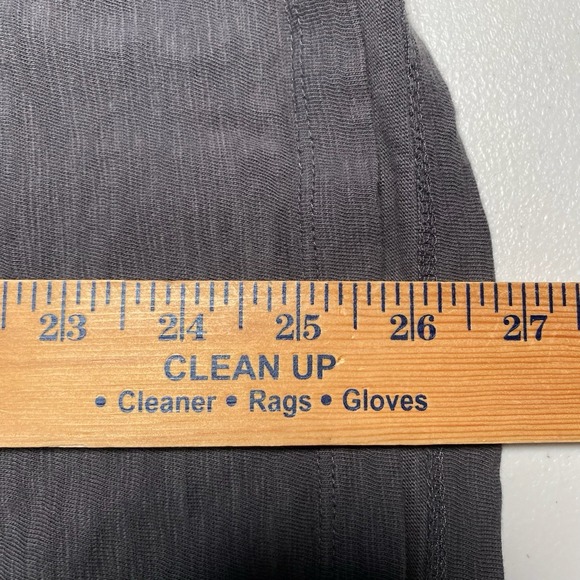 Vince Slub Cotton Henley XL Mens L/S Crew Neck Solid Taupe Minimalist Normcore - Picture 5 of 9